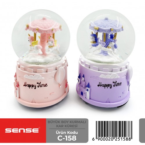 Büyük Boy Kurmalı Kar Küresi