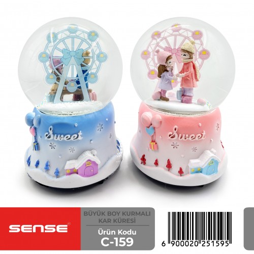 Büyük Boy Kurmalı Kar Küresi