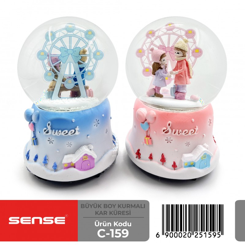 Büyük Boy Kurmalı Kar Küresi