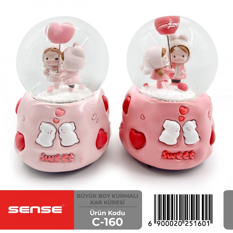 Büyük Boy Kurmalı Kar Küresi