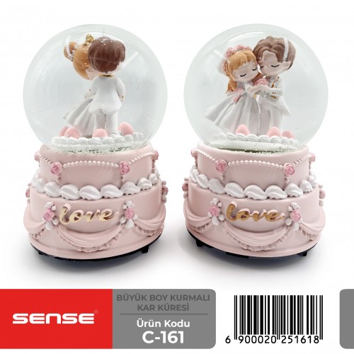 Büyük Boy Kurmalı Kar Küresi