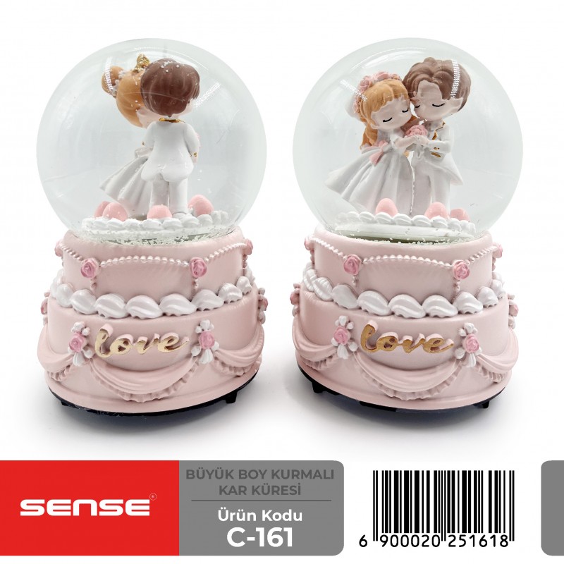 Büyük Boy Kurmalı Kar Küresi