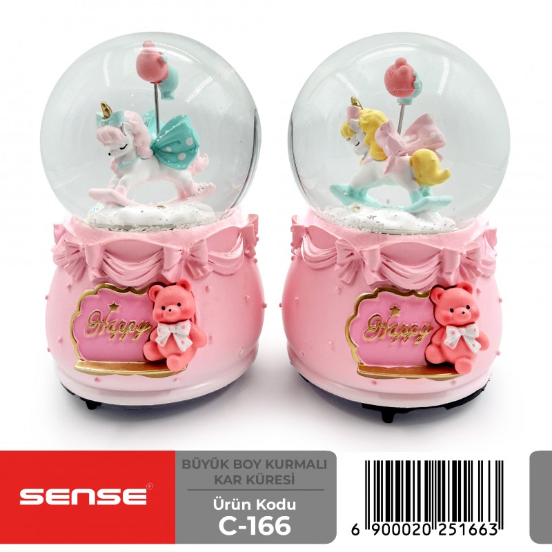 Büyük Boy Kurmalı Kar Küresi