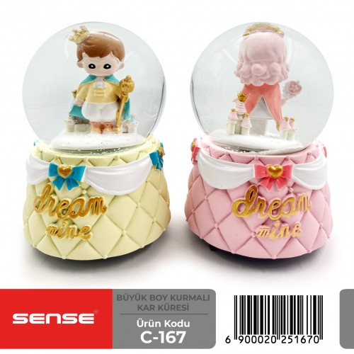 Büyük Boy Kurmalı Kar Küresi