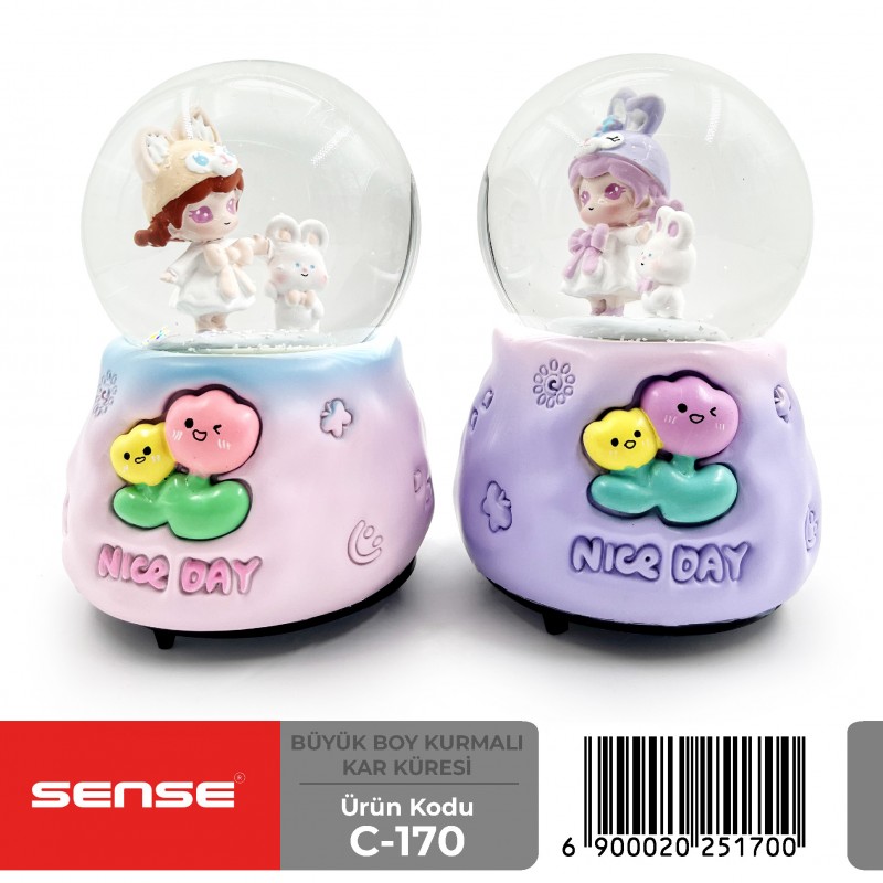 Büyük Boy Kurmalı Kar Küresi