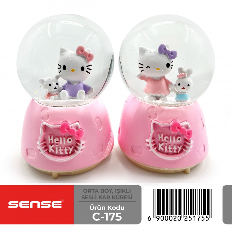 Orta Boy Işıklı Sesli Kar Küresi