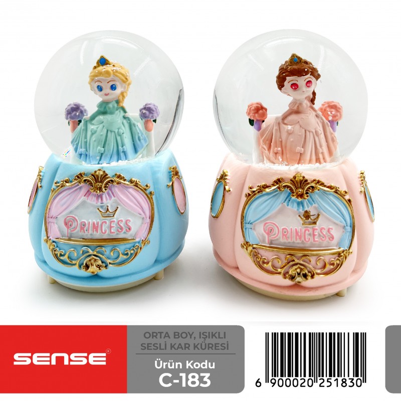 Orta Boy Işıklı Sesli Kar Küresi