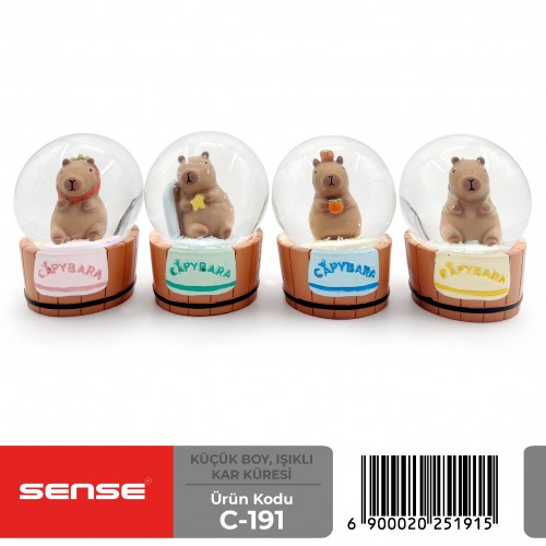 Küçük Boy Işıklı Kar Küresi