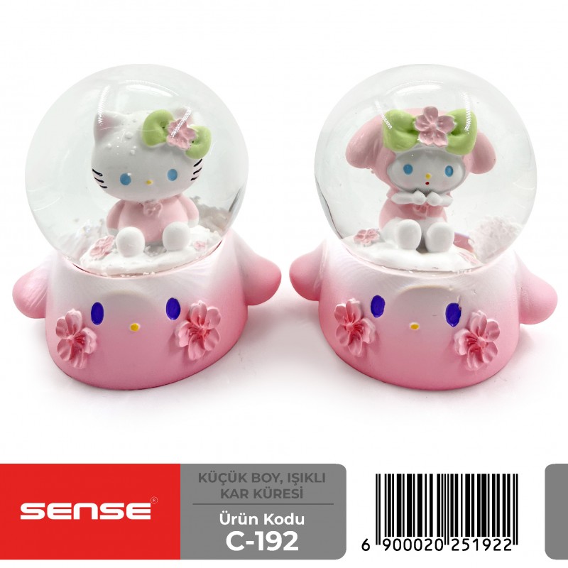 Küçük Boy Işıklı Kar Küresi
