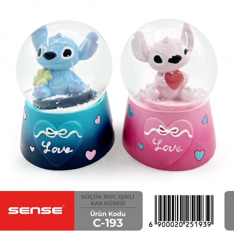 Küçük Boy Işıklı Kar Küresi