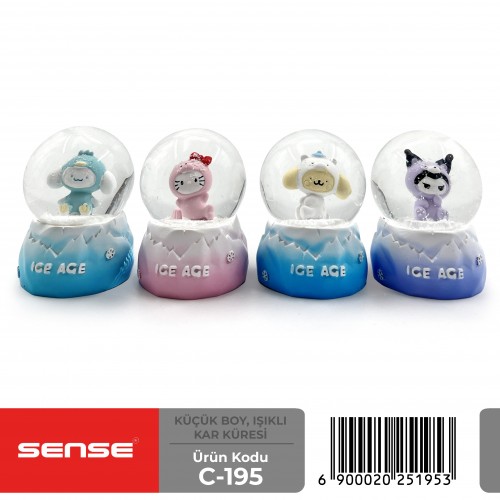 Küçük Boy Işıklı Kar Küresi