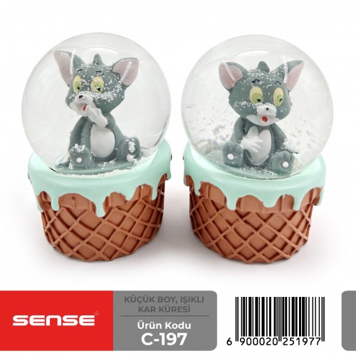 Küçük Boy Işıklı Kar Küresi