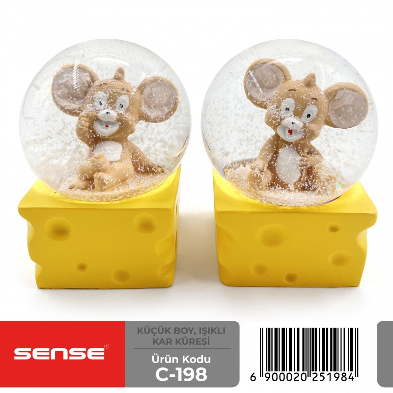 Küçük Boy Işıklı Kar Küresi
