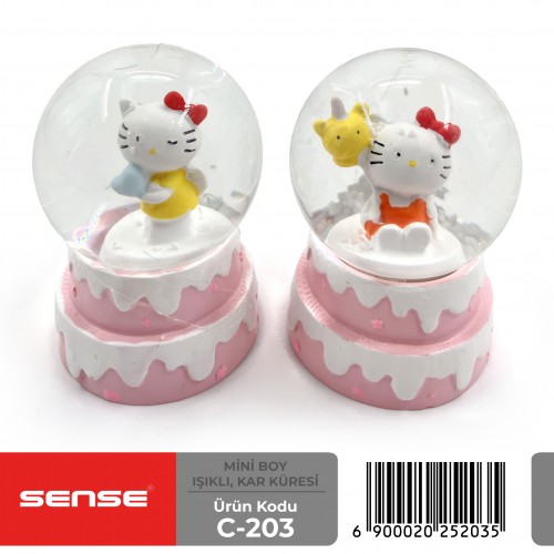 Mini Boy Işıklı Kar Küresi