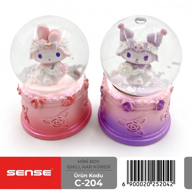 Mini Boy Işıklı Kar Küresi