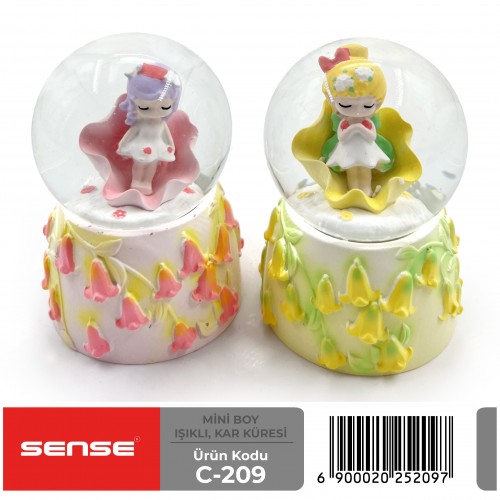 Mini Boy Işıklı Kar Küresi