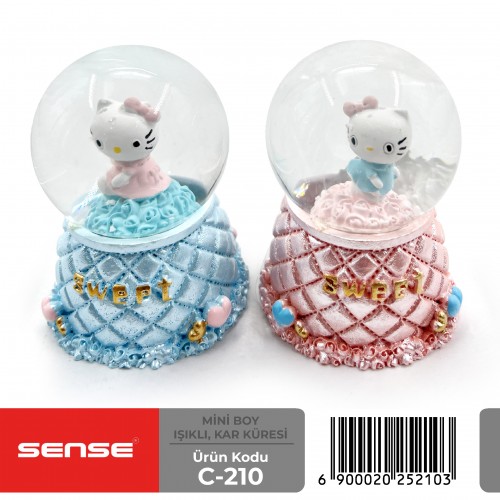 Mini Boy Işıklı Kar Küresi
