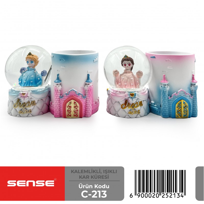 Kalemlikli Işıklı Kar Küresi