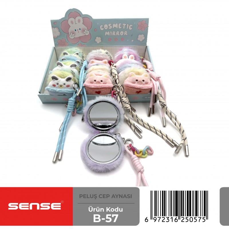 Peluş Cep Aynası